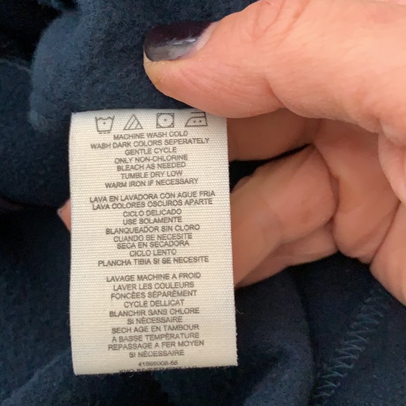 Boy’s Timberland fleece zippered jacket dark blue Large 14 / 16 - Picture 7 of 8